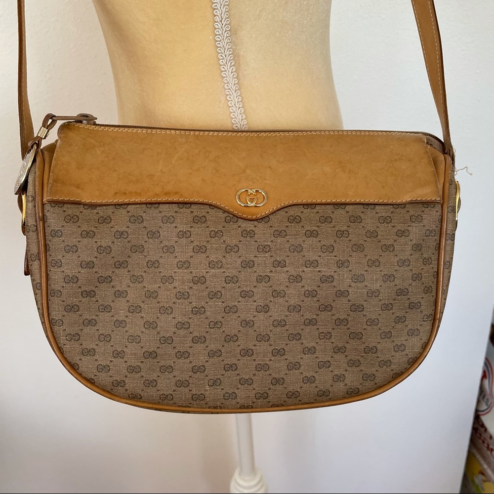 Vintage Gucci crossbody bag tan beige - Picture 3 of 16